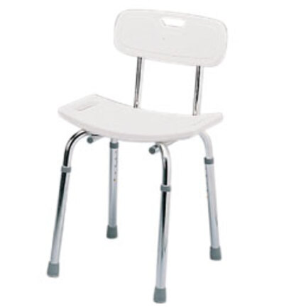 Deluxe Shower Stool with Backrest
