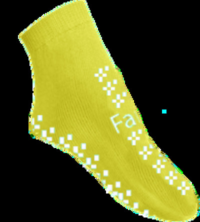 SfTsox Anti-Slip Socks - Medium  (48 Pairs Per Pack) Yellow Small/ Medium x48